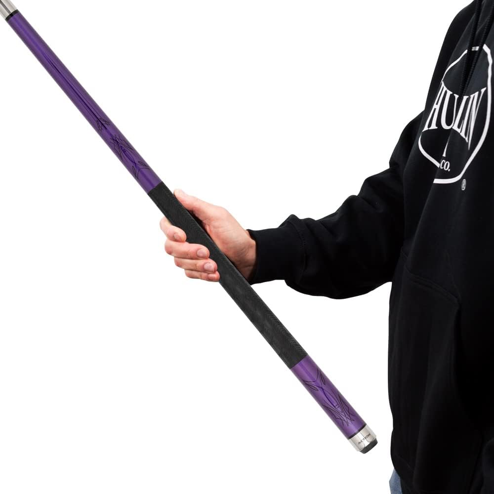 Action Khrome Billiards Pool Cue Stick - Purple Metallic