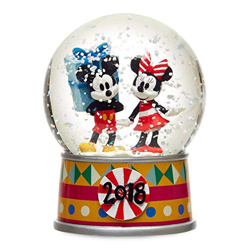 Disney Mickey Mouse and Minnie Mouse Holiday Snowglobe 2018