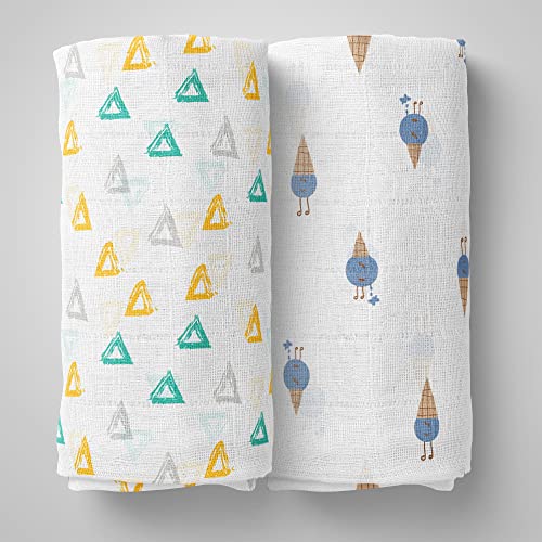 Image of 1ST STEP Muslin Swaddle 60cm*75cm (Pack of 2)