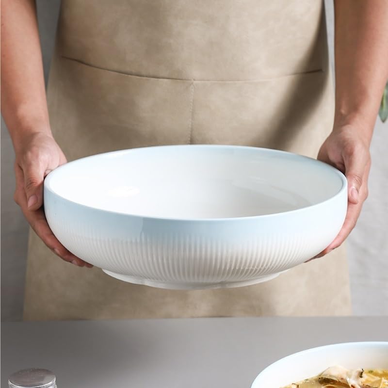 Miski do zupy ceramiczna duża miska na zupę restauracja miska na ryby okrągła salaterka nowoczesna minimalistyczna miska nadaje się do chili, gulaszu wołowego miski obiadowe (S)