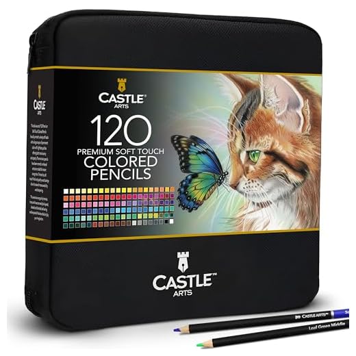 Castle Art Supplies 120 Colored Pencils
