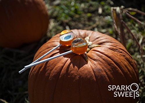 Scary Eyes Collection Big Bang Lollipops, 6 Pieces With Gift Package, Handcrafted In Usa, 1 Lb, By Sparko Sweets #TOP6