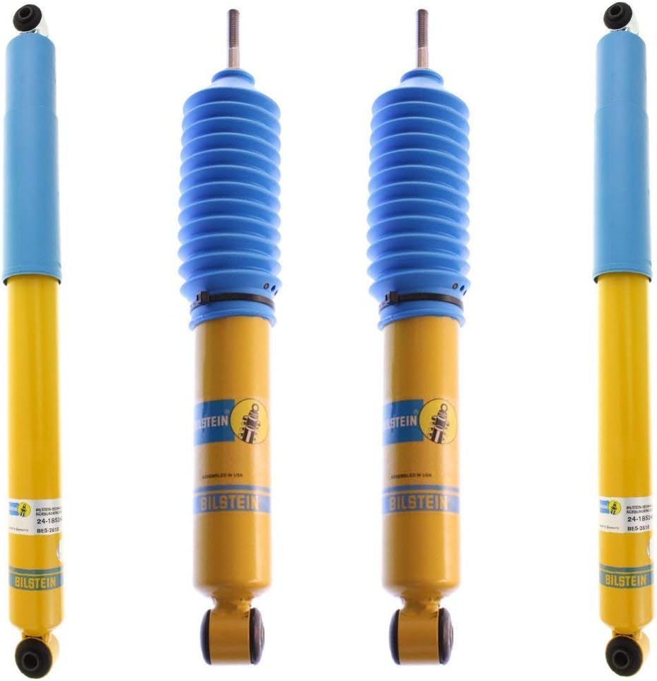 Bilstein 4600 Series Monotube Shock Set for 2001-2010 Silverado Sierra 2500HD 4WD - Direct Fit, Superior Ride & Handling