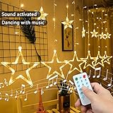 12 modos de decoración de luces --- 4 Modos de Música Función Ritmo-- 1, Combinación 2, Piecewise salto 3, salto sincrónico 4, salto alternativo (4 modos de música únicos, cuando está en modo de música, las luces de cuerdas pueden reaccionar a la música y diferentes sonidos, perfectamente sincronizados con la música en el ambiente.), Los otros 8 Modos-- 5, Combinación 6, en las ondas 7, 8 secuencial, slogs 9, persiguiendo/flash 10, fade lento 11, parpadeo/flash 12, constante.