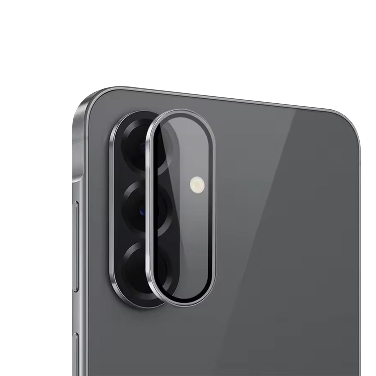 LIRAMARK Camera Glass Lens Protector Ring for Samsung Galaxy A17 Case Friendly with Edge to Edge Coverage and Easy Installation (Silver)-picture-10