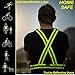Tuvizo Reflective Vest for Running or Cycling - Comfortable Reflective Gear for High Visibility and Safety - Yellow S| M | L