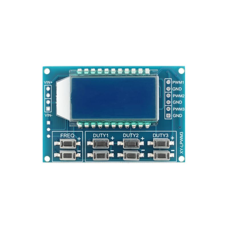 Image of 2PCS 3Channel PWM Pulse Signal Generator Frequency Adjustable Square Wave Rectangular Wave 1Hz-150kHz,Independent Duty Cycle with LCD Display