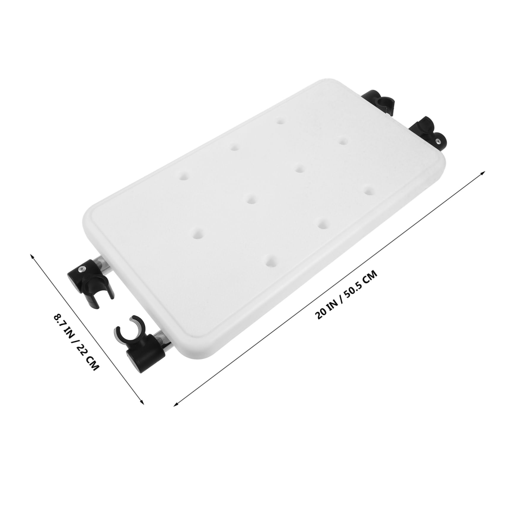 Accessorio Sedile Sostitutivo Design Reversibile per Deambulatore Lega di Alluminio e Plastico, Supporto Stabile e Comfort per Uso in Bagno