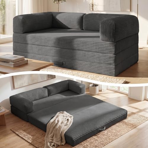 Erament Queen Tri-Fold Futon Sofa Bed