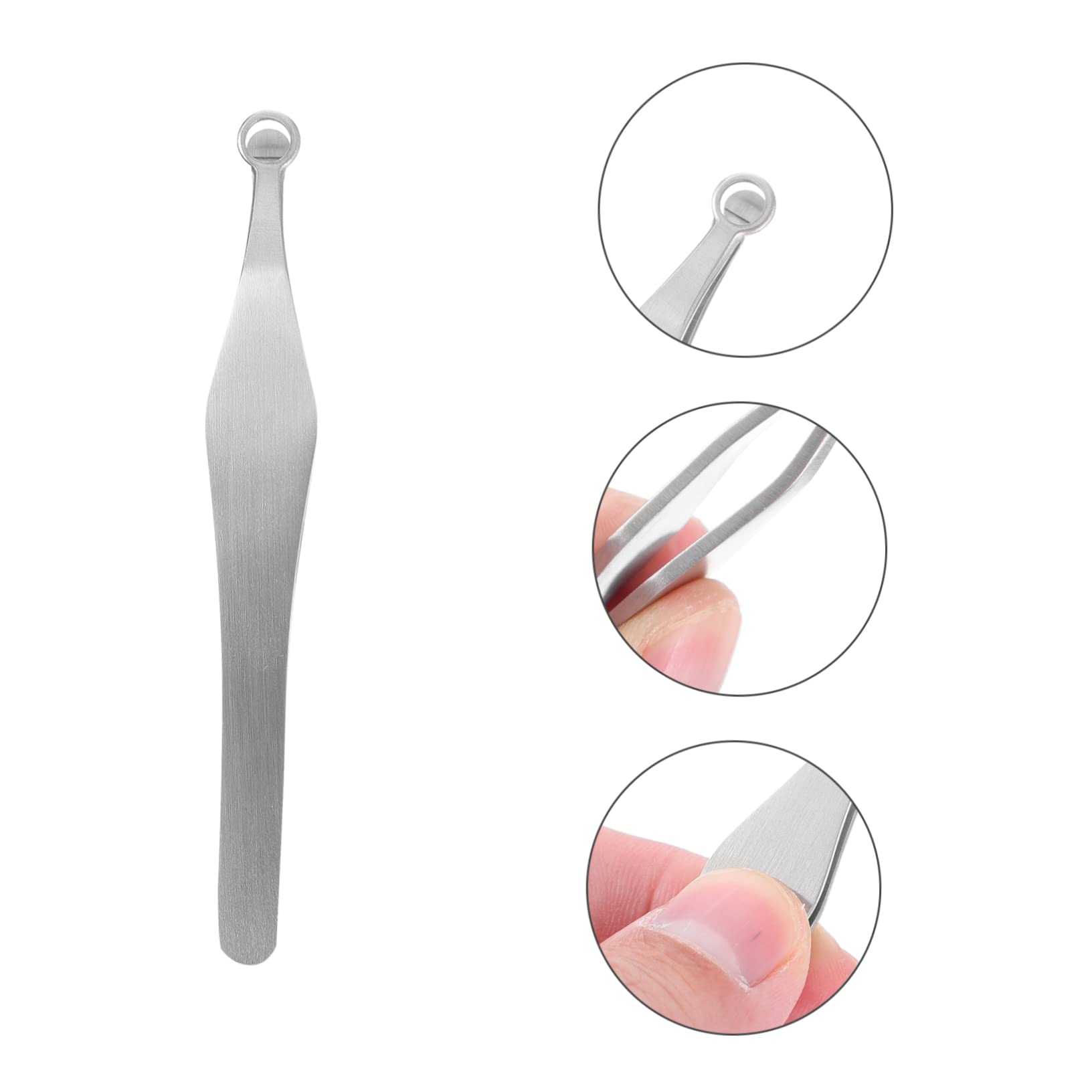 Beavorty 3pièces Pince à Épiler Pour Poils De Nez Inoxydable Avec Tête Ronde Outil De Coupe Ergonomique Pour Hommes Et Femmes Parfait Pour Usage Domestique Ou Professionnel