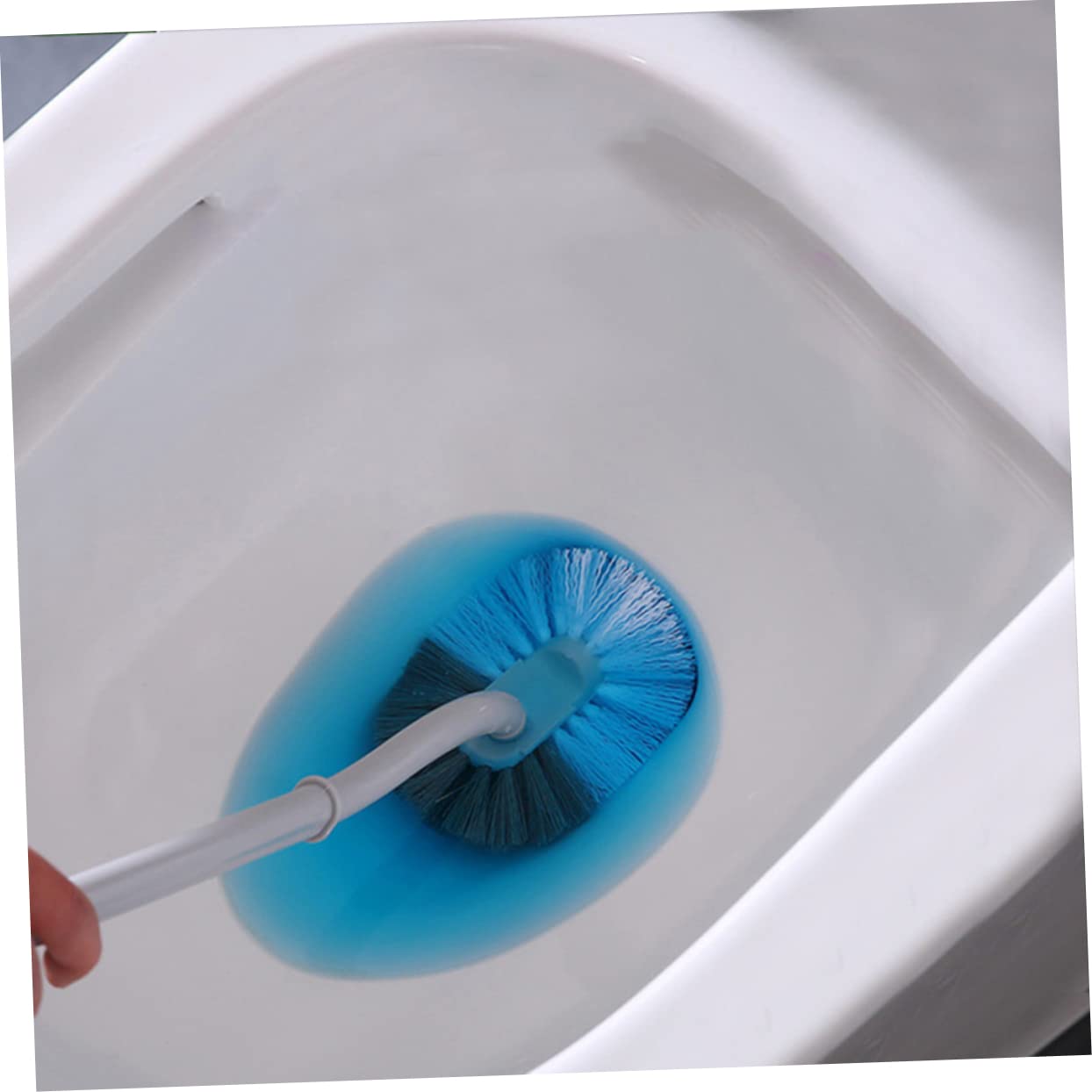 Gatuida 6piezas Escobilla De WC De Mango y Diseño Colgante para Limpieza Eficaz Baños Herramienta De Limpieza Sin Esquinas Muertas para Hogar y Hoteles