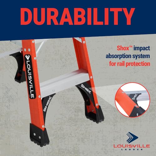 Image of Louisville Ladder 10-Foot Fiberglass Step Ladder, 375-Pound Load Capacity, Type IAA, FS1410HD