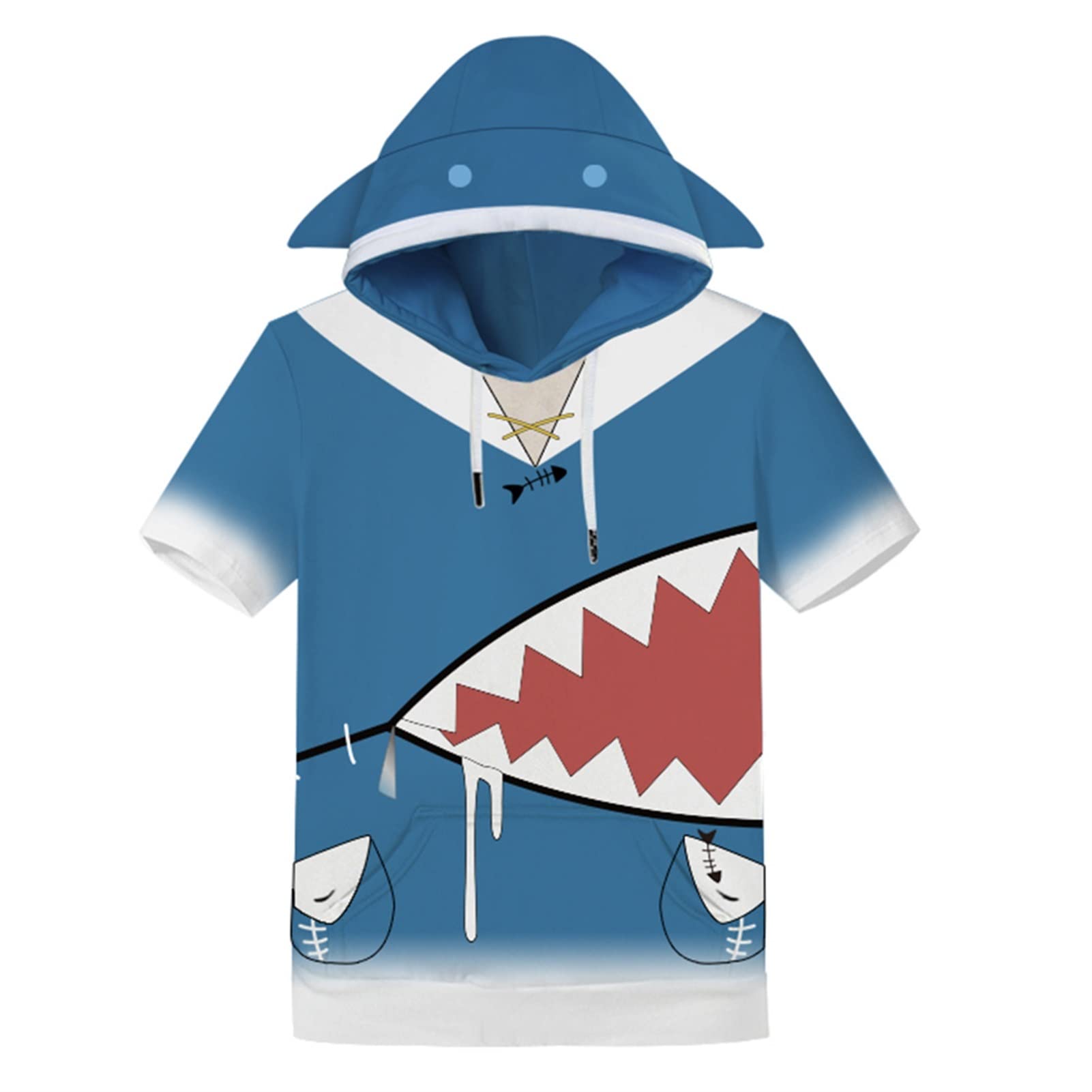 Hololive English Vtuber Gawr Gura Cosplay Hoodie 3d Printed