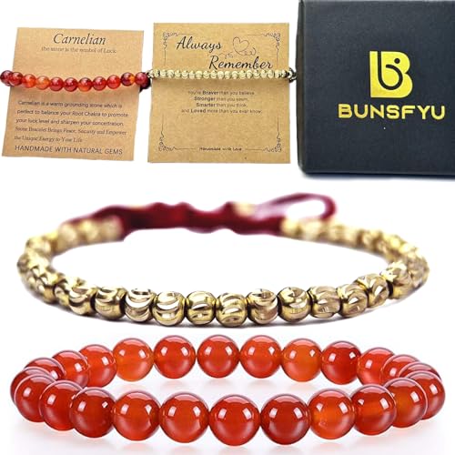 Tibetan Copper Bead Bracelet - Healing Crystal Bracelet -Friendship Bracelet Inspirational Bracelets - Handmade Lucky String Bracelet Natural Stone Power Energy Yoga Bracelet