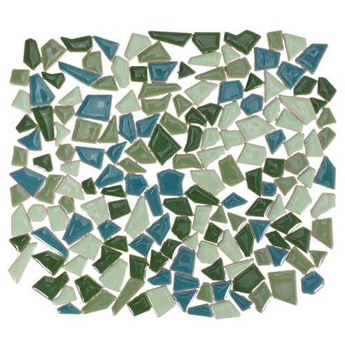 Healifty Azulejos de Cerámica para Bricolaje 200 G Surtido de Piedras Irregulares Pequeñas para Manualidades Mosaico Artesanal Decoración Hogar Jardín