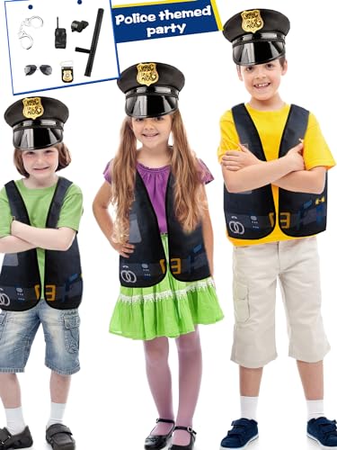 Set Disfraz Policía Infantil 8 Piezas Para Niños miniatura 3