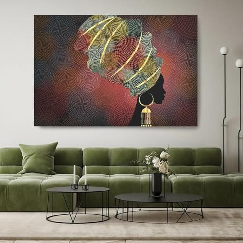Affiches et impressions artistiques femmes africaines modernes KEBIA peinture toile murale 35x50