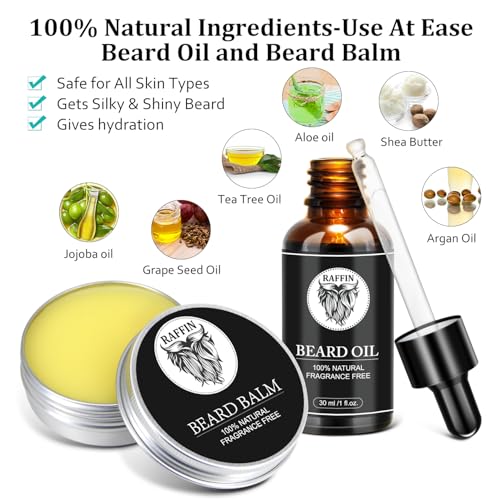 Gifts for Dad, Beard Kit & Keychain - Practical & Thoughtful Combo, Birthday/Christmas Gifts for Dad/Stepdad/Father/Daddy, Men's Self-care Set & Constant Keepsake, Dad Gifts from Kids Son Daughter - Image 4