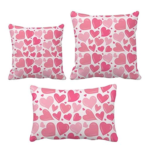 Coussin en forme de cœur rose décoration maison Saint-Valentin - 2