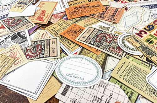 UNIQUE HM&LN Scrapbooking Aufkleber Vintage Sticker Zubehör Deko für Notizbuch Tagebuch DIY Handwerk Fotoalbum 240 Stück Cover