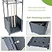 GREEN MOUNT Raised Garden Bed Planter Boxes with Trellis for Climbing Vegetables Plants Tomato Cage
