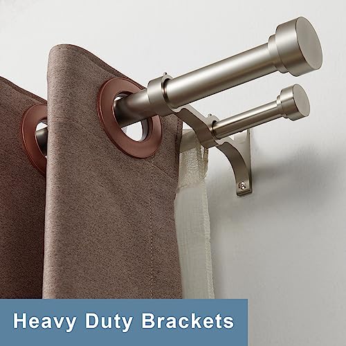 Snapklik.com : Heavy Duty Double Curtain Rods