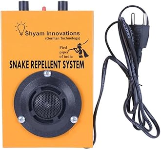 Shyam Innovations Ultrasonic Snake Pest Repellent Machine with Ultrasonic Sound to Provide a Safe, Snake-Free Environment to Your Indoor - Outdoor Spaces, Garden, Warehouse (Area Cov: 3000 Sq. Feet)