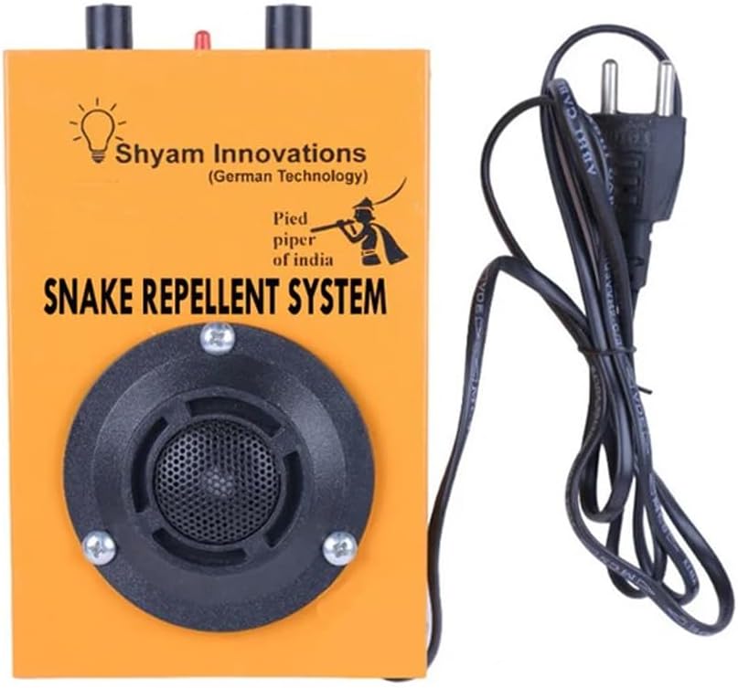 Shyam Innovations Ultrasonic Snake Pest Repellent System with Ultrasonic Wave Sound to Keep Your Surroundings, Indoor - Outdoor Spaces, Garden Safe from All Types of Snakes (Area Cov: 3000 Sq. Feet)