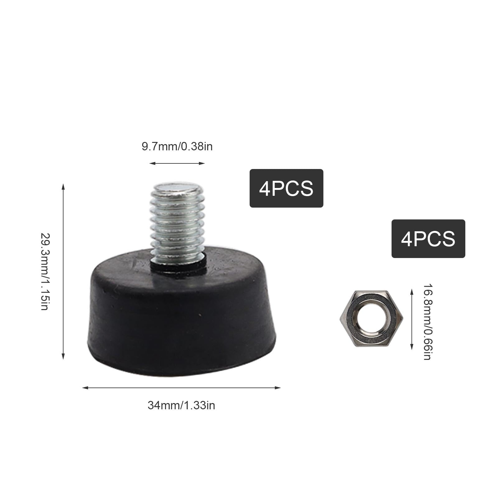 Lot De 4 Pied De Meuble Reglable Pieds Table A Manger Pieds De Meubles