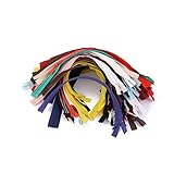 OULII 50pcs 7-inch Nylon Invisible Zippers Tailor Sewer Craft for Sewing (Random Color)