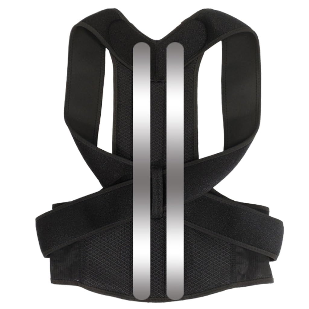 Alloy Bar Corrector Shoulder Back Brace Clavicle Support Slouching Hunching Adjustable Trainer Waist