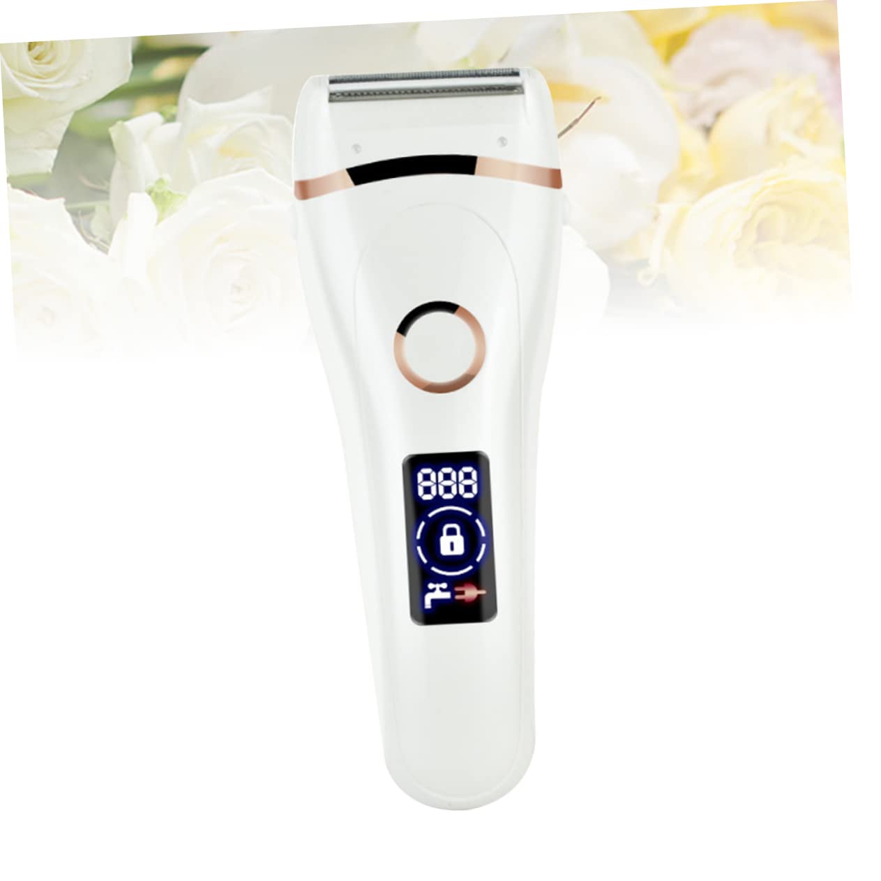 SHERCHPRY Recortadora de Pelo Eléctrica Afeitadora para Mujer Recargable por USB Resistente al Agua para Eliminar Vello Facial y Corporal