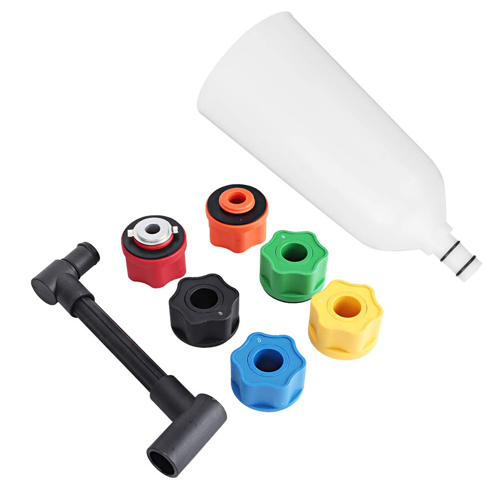 Motoröl-Einfüllset, professionelles Schnellöl-Trichter-Set mit 6 farbcodierten Adaptern für