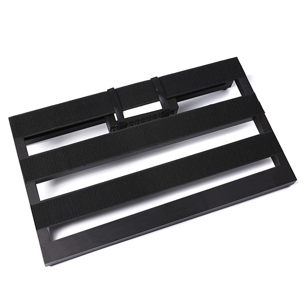 Duży rozmiar pedalboard z efektem gitarowym, pedalboard ze stopu aluminium, 40 × 38 cm, z torbą do przenoszenia, pedalboard