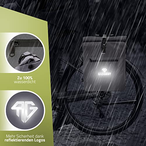 RADGEIST 3in1 Fahrradtasche für Gepäckträger - Fahrrad Rucksack - Gepäckträgertasche -...