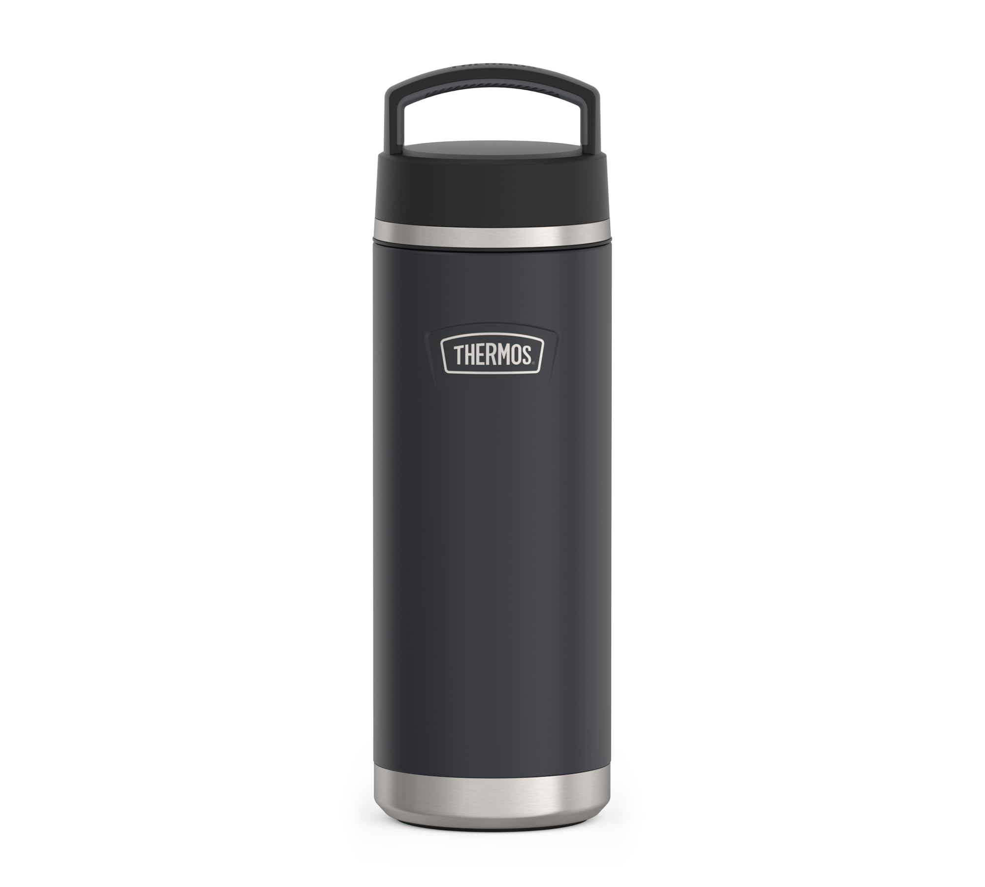 THERMOS Icon Beverage Bottle 0.71 L, Dark Grey/Graphite Matt, Stainless Steel Thermos Flask, 710 ml, Insulated Drinking Bottle, 18 Hours Hot / 24 Hours Cold, Dishwasher Safe, Completely Leak-Proof,