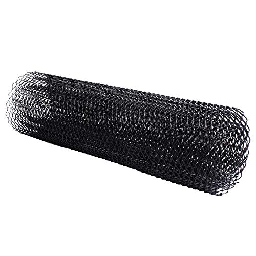 Image of AggAuto Universal 40 inchx13 inch Car Grill Mesh - 100x33cm Aluminum Alloy Automotive Grille Insert Bumper 10x20mm Rhombic Hole, One of the Most Multifunctional Shape Grids Black