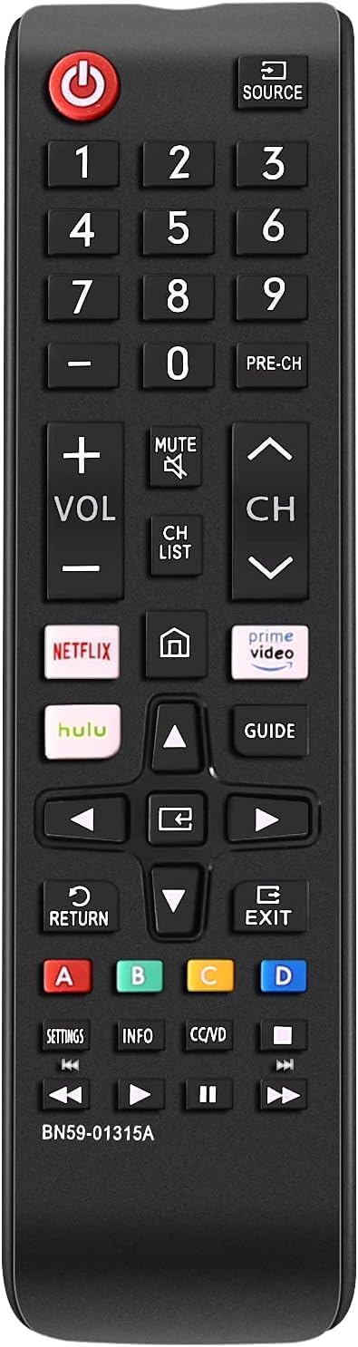 Original Universal Remote Control for Samsung TV – Compatible with All Samsung LCD/LED/HD/3D/Smart TVs, Replacement Remote with Full Functions, Easy Setup, Supports Multiple Models (BN59, AA59 Series)