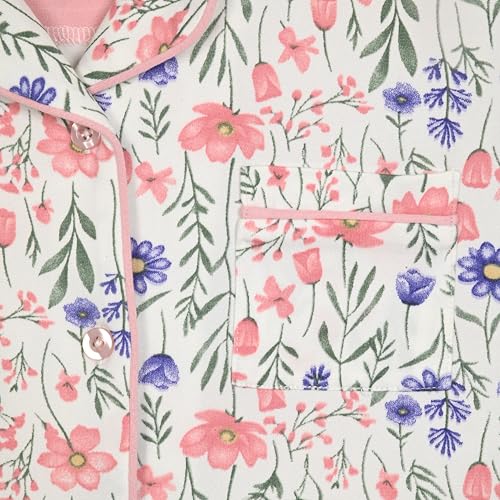 Sleep On It Girls Pajamas Set 2-Piece Pajama Coat and Sleep Pants For Kids With Matching Schrunchie4