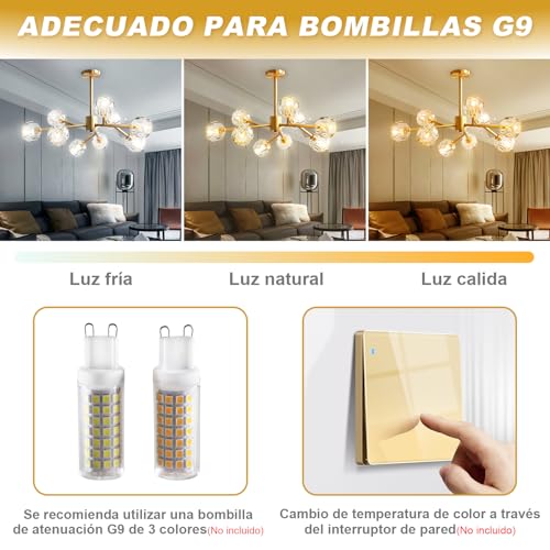 Mejores precios y opiniones de Lamparas de cristal para techo para comprar online. 9 Imagen adicional