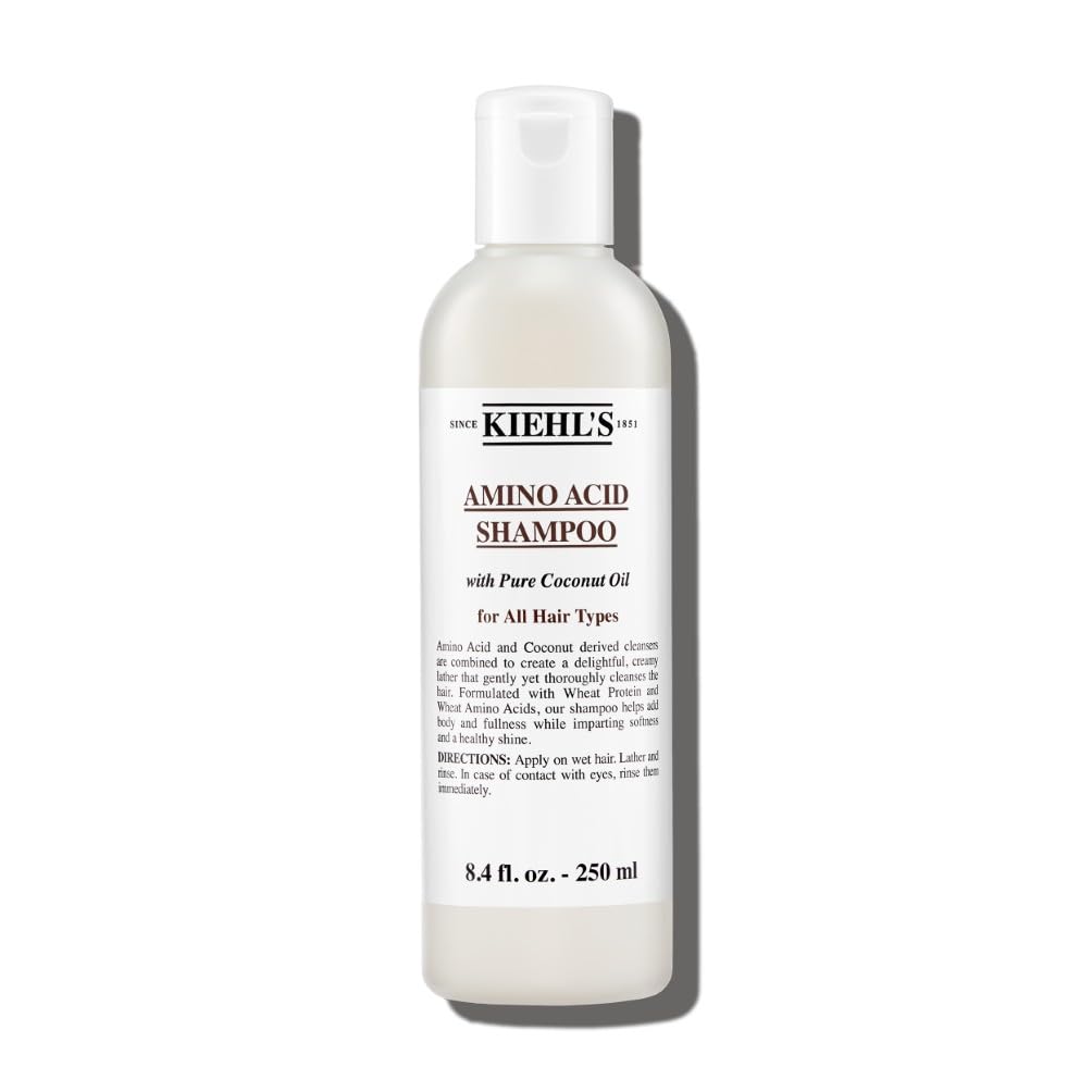 Kiehl's Amino Acid Shampoo, with Amino Acids and Coconut Oil to Clarify and Cleanse, Suitable for All Hair Types