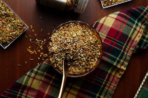 Image of Misstevia Sugar Free 6-in-1 Mouth Freshener (110g) | Stevia Sweetened Seeds Mix | No Added Sugar Mukhwas | Fennel, Pumpkin, Sunflower, Flax, Dhanya Dal & Sesame | After Meal Snack
