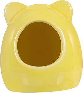 Balacoo Hamster Playground Cabana De Hamster Para Chinchila Casa De Hamster De Cerâmica Esconderijo De Hamster De Cerâmica Ninho De Resfriamento De Cerâmica Cabana De Hamster De Cerâmica