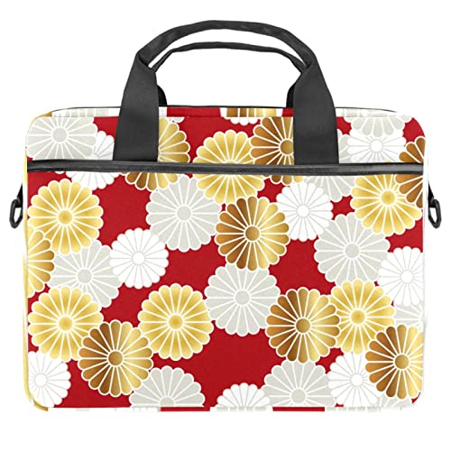 Sacoche pour ordinateur portable 13.3 pouces motif traditionnel japonais chrysanthème