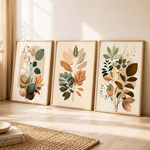 Image of kotart Painting for Wall Decoration - Modern Art Wall Decor Framed Painting for Living Room Bedroom - Framed Wall Posters /Paintings with Frame Set of 3 (Art-6, 13X17 inch)