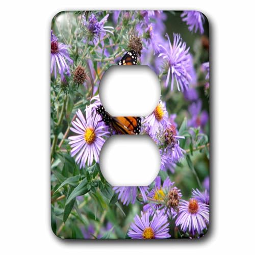 Bouchon de sortie papillons fleurs égayez votre salon avec cet accessoire orange et violet