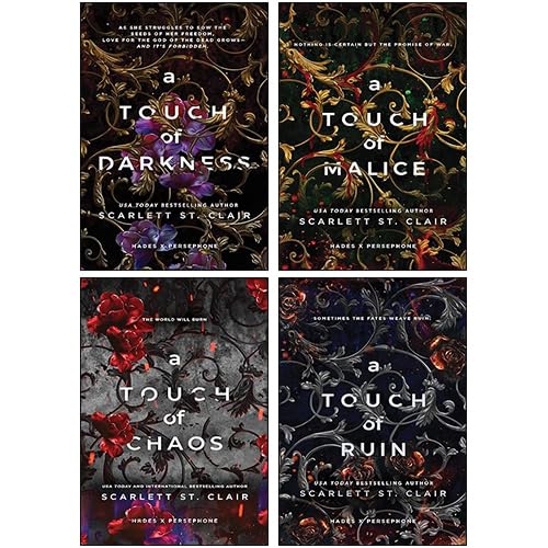 Hades X Persephone 4 Books Collection Set By Scarlett St. Clair (A Touch of Darkness, A Touch of Ruin, A Touch of Malice, A Touch of Chaos)