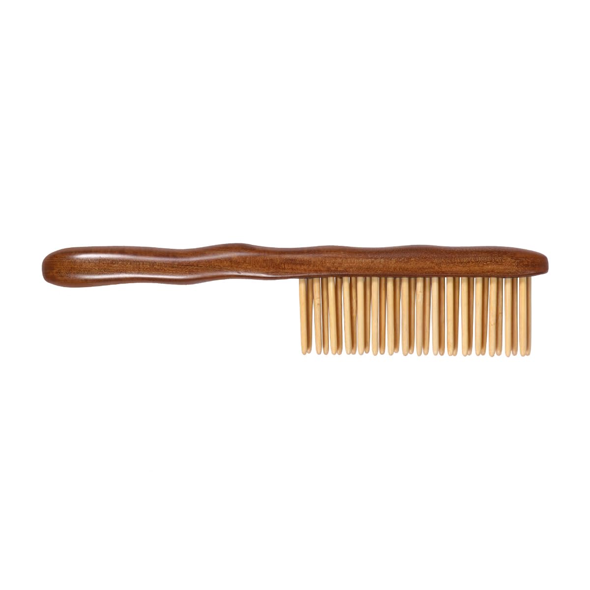 VALICLUD Sandelholz Massagekamm Doppelreihe 8,27 Zoll/21,00 cm Holzkamm FüR Kopfhaut-Massage und sanfte Haarpflege aus Naturholz