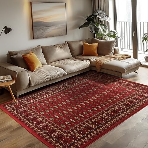 Tapis Oriental Rouge 200x290 Polypropylène Carpettex Teppich