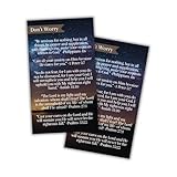 Bible Verse Card for Worry Philippians 4:6, 1 Peter 5:7, Isaiah 41:10, Psalms 27:1 Anxious 30pk 2x3.5” New Drivers Teens Hand Out Wallet Cards